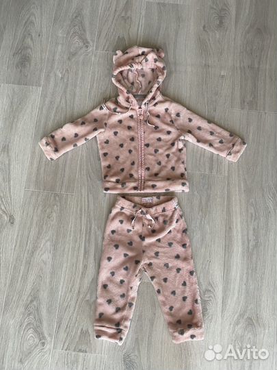 Теплая пижама для девочки 86 размер