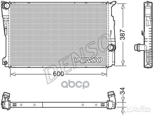 Радиатор Х3 F25 * 17118623369 DRM05006 Denso