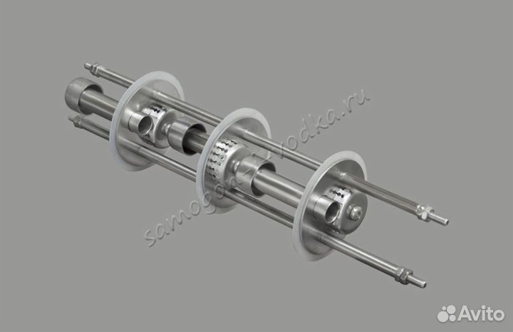 Трех тарельчатая колпачковая колонна (вставка)