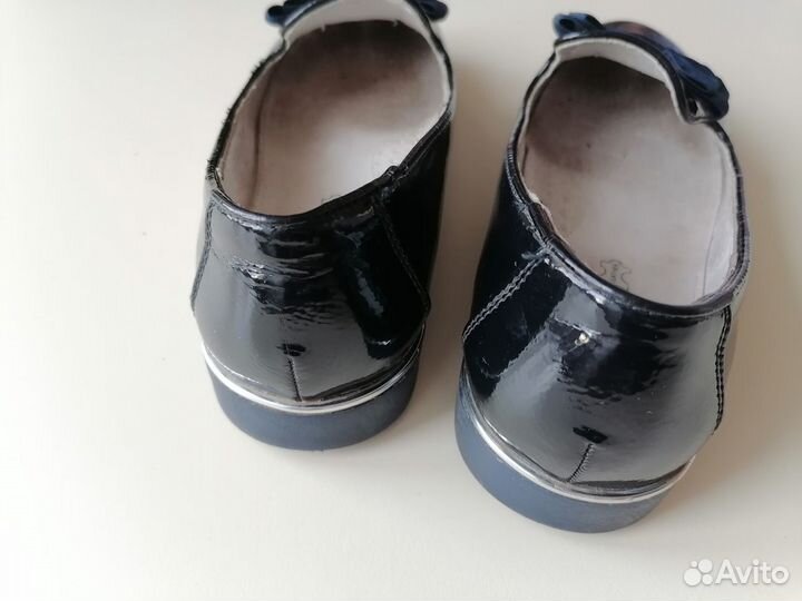 Туфли школьные для девочек, темно-синие, размер 32