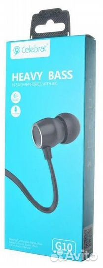Наушники Celebrat G10 black