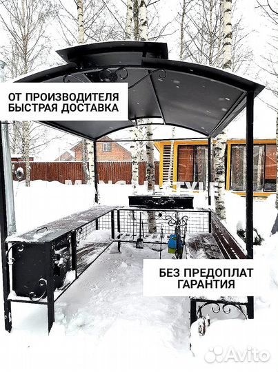 Мангал с крышей