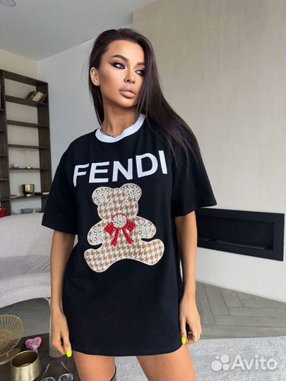 Футболка женская fendi lux