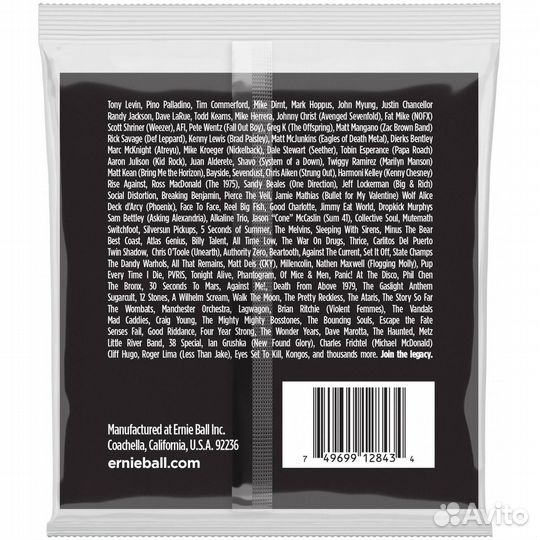 Струны для бас-гитары Ernie Ball 2843 Stainless St