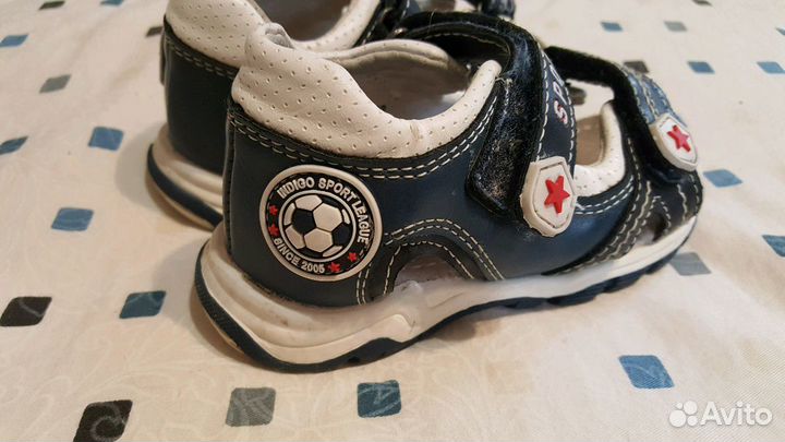 Босоножки кожаные 23 р indigo kids