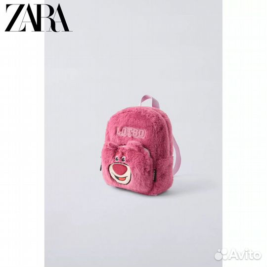 Zara Disney Рюкзак для девочки плюш медведь Lotso