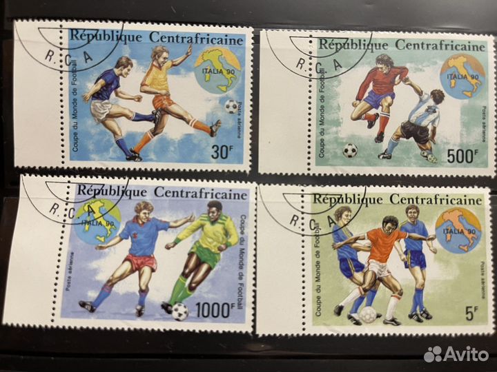 Марки. Спорт. Футбол. Подборка