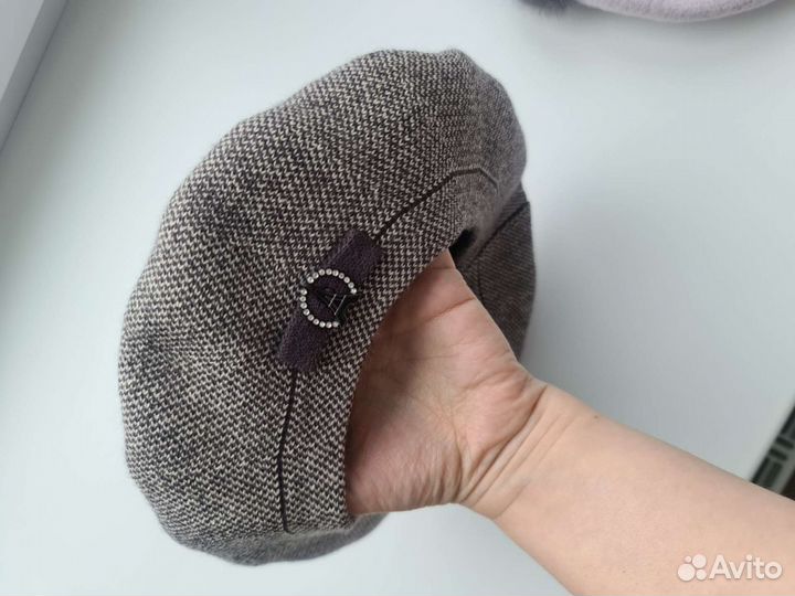 Берет палантин платок шаль шарф зима осень весна