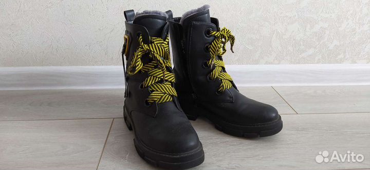 Ботинки зимние детские, 37 размер, женские, М+Д