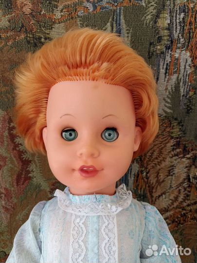 Редкая кукла ГДР 60 см с зубками Демуза Пуппен