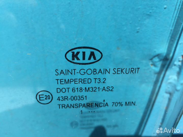 Стекло двери задней левой KIA Ceed 1 2007-2012