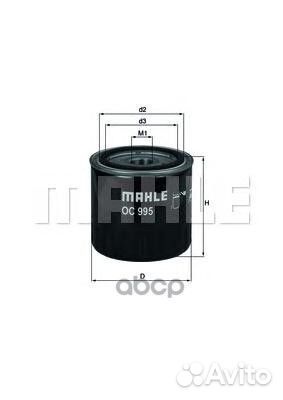 Фильтр масляный nissan/renault 1.9D-3.0D 08- OC