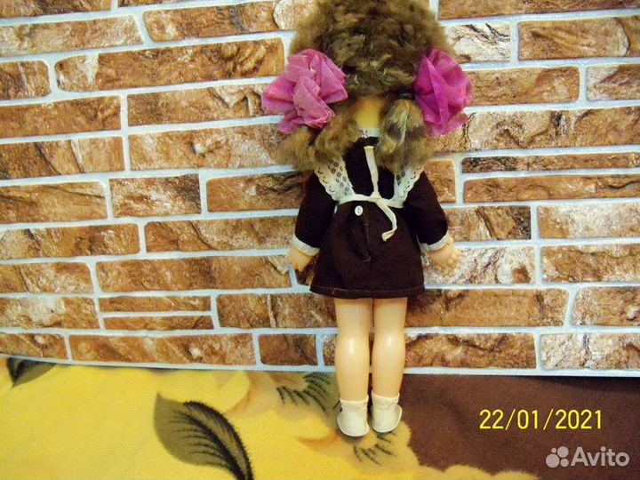 Кукла школьница(первоклассница) из СССР