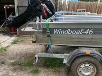 Лодка моторная Windboat 46 с мотором Mercury 50