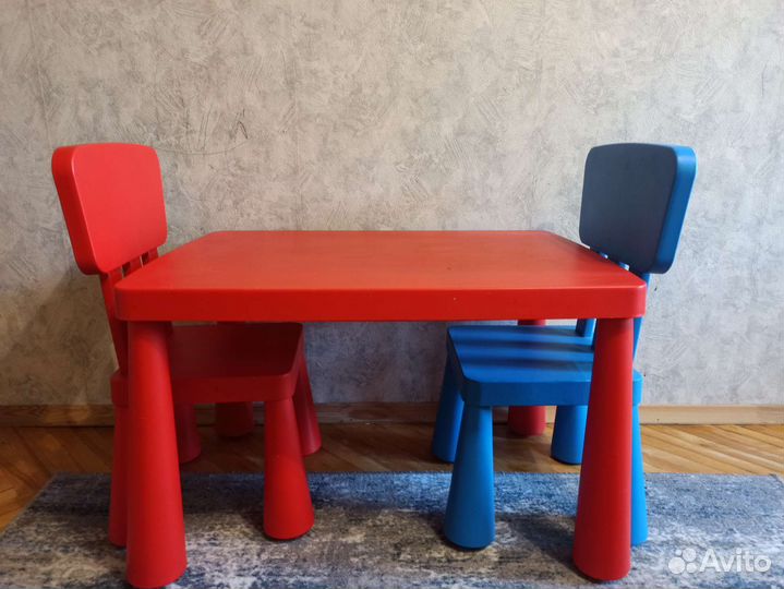 Детский столик и стульчик IKEA