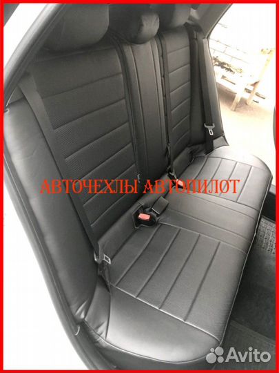 Чехлы Автопилот BMW X1 e84 из экокожи чёрные