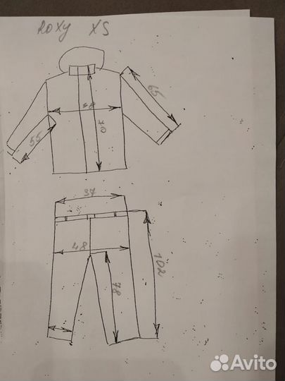 Размер XS, новый горнолыжный костюм Roxy