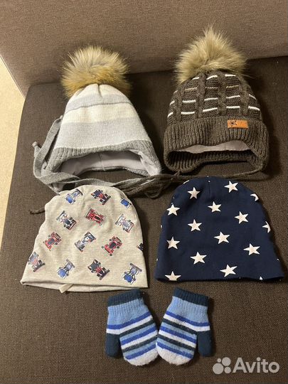 Шапки для мальчика 2-3 года