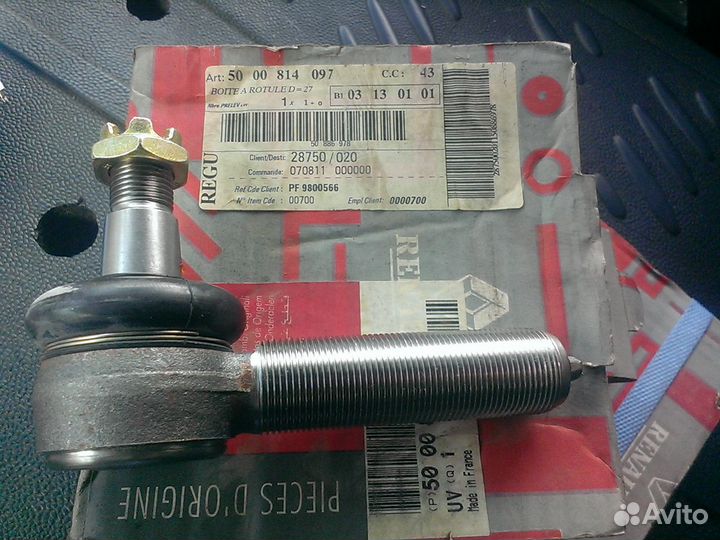 Наконечник рулевой ман l2000,рено, Mercedes 709