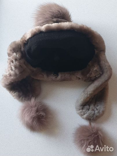 Шапка ушанка женская