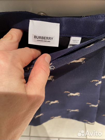 Burberry юбка 8л, 128р. Шерсть с шелком