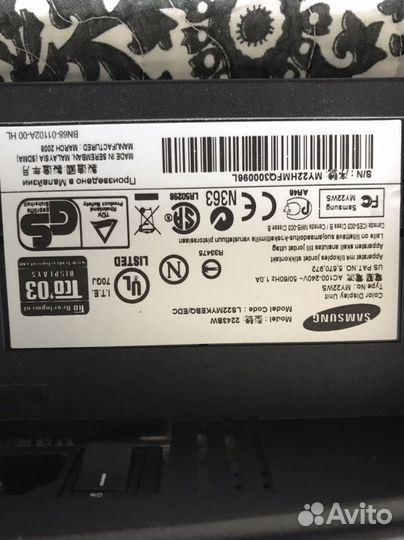 Монитор Samsung 22 дюйма