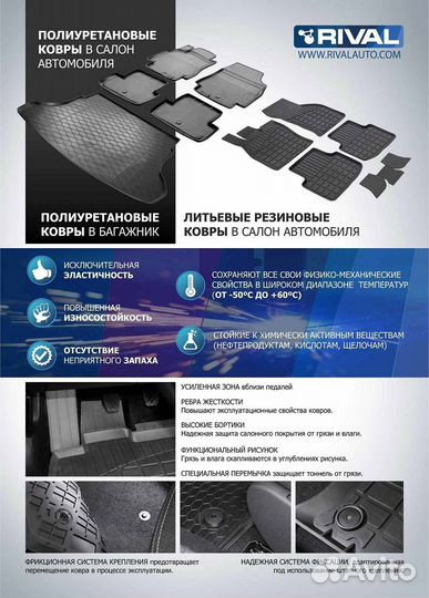 Коврики в салон передние Peugeot Expert 3