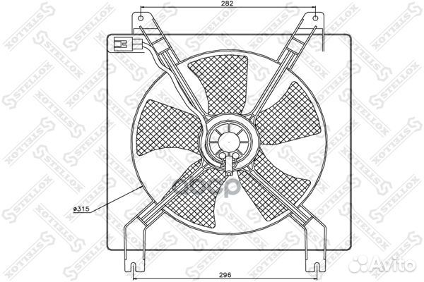 Вентилятор охлаждения chevrolet lacetti Stellox