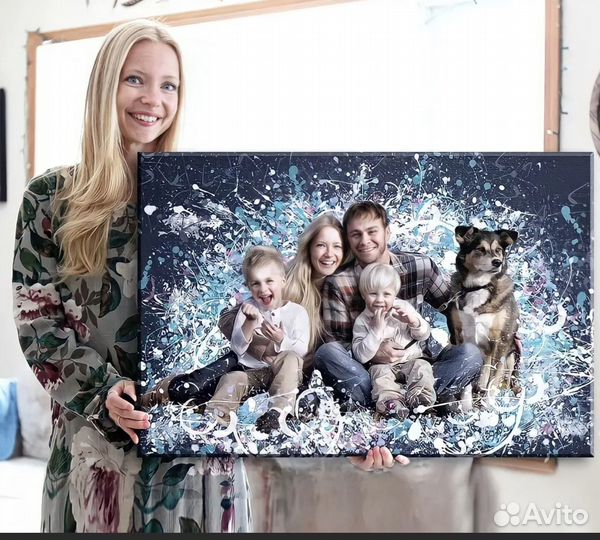 Портрет на холсте по фотографии