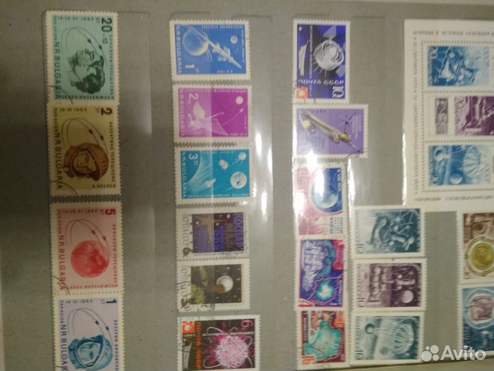 Альбом с марками СССР. Космос. Лодки. Революция. Л