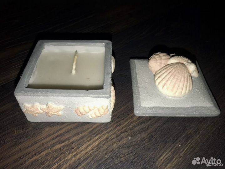 Подсвечник со свечой - 2 шт