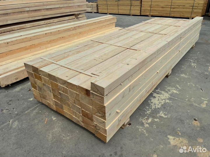 Доска обрезная, брус 100х100х6000