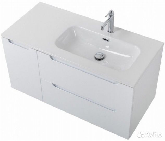 Тумба с раковиной BelBagno Etna 100-BB1000ETL-R Bianco Lucido