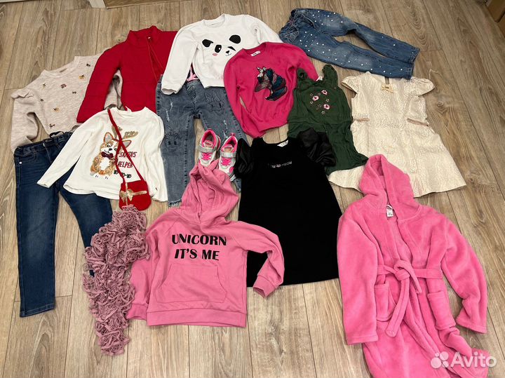 Вещи 116 для девочки пакетом