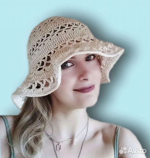 Панамы вязаные. Шляпки Новые