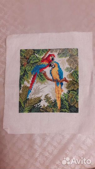Вышивка крестом на ткани готовая