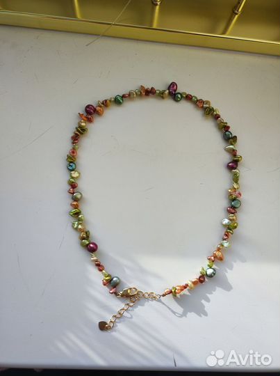 Колье чокер из жемчуга