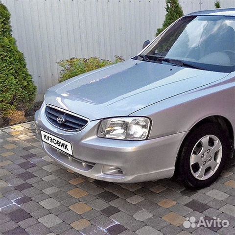 Бампер передний в цвет Hyundai Accent (1999-2012)