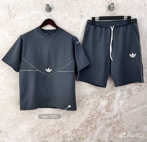 Летний костюм Adidas шорты+футболка