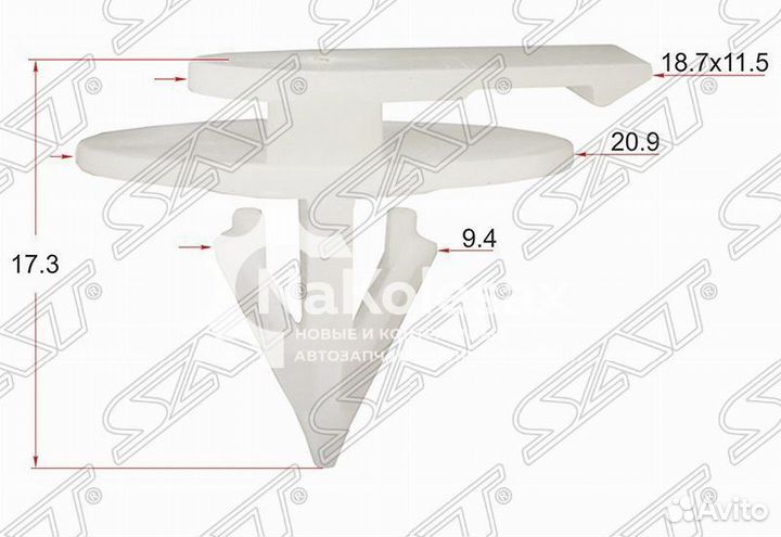 Клипса зажим BMW/mini (1 шт.)