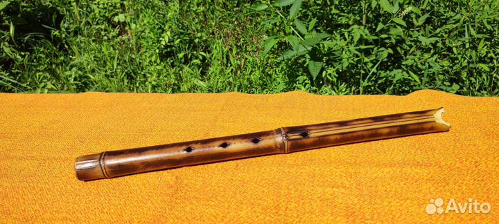 Флейта Сякухати ручной работы из бамбука