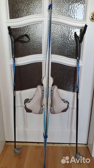 Лыжи детские с ботинками 32р