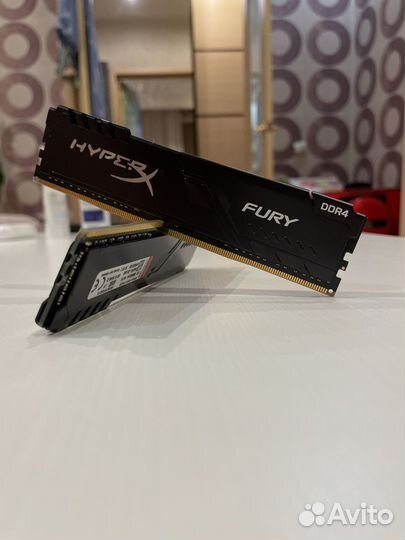 HyperX Fury DDR4 2666 hz 2 плашки по 8гб