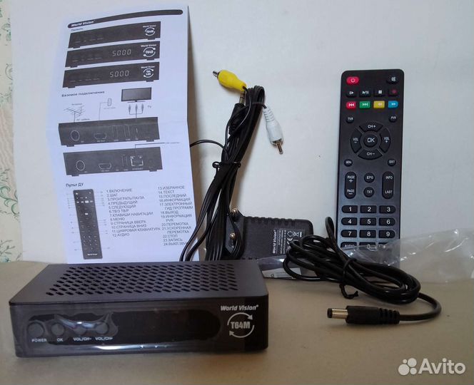 Цифровой эфирный приемник World Vision T64M