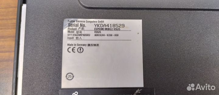 Ноутбук fujitsu siemens