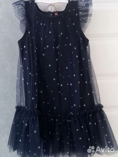 Платье звёздочка снежинка на новый год 104