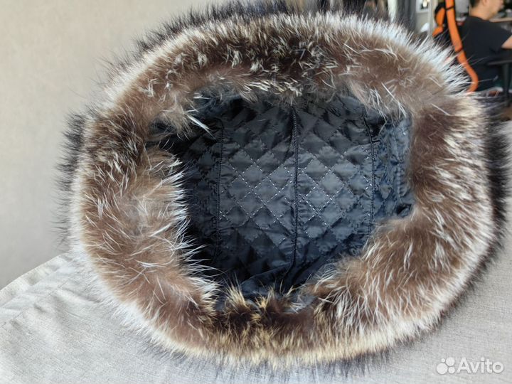 Мужская шапка из чернобурки