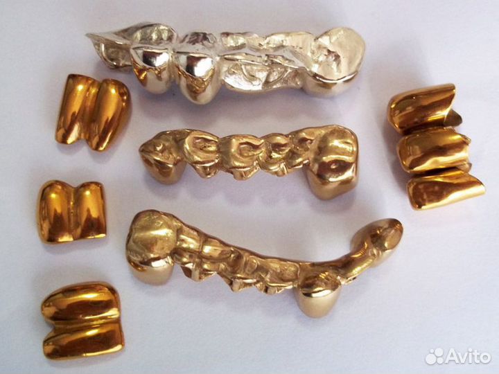 Лом 850 проба Золотые коронки зубные