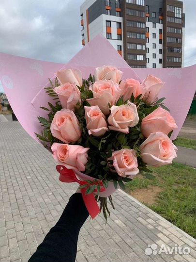 Цветы розы букет
