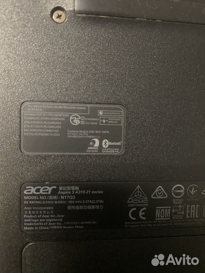 Ноутбук acer aspire 3